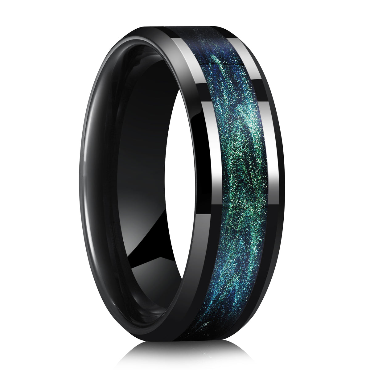USWEL Tungsten Carbide Wedding Band Ring for Men - 8mm