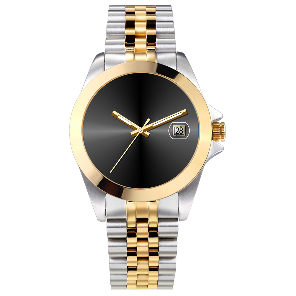 USWEL Personalized Watch, 39mm Gold Black