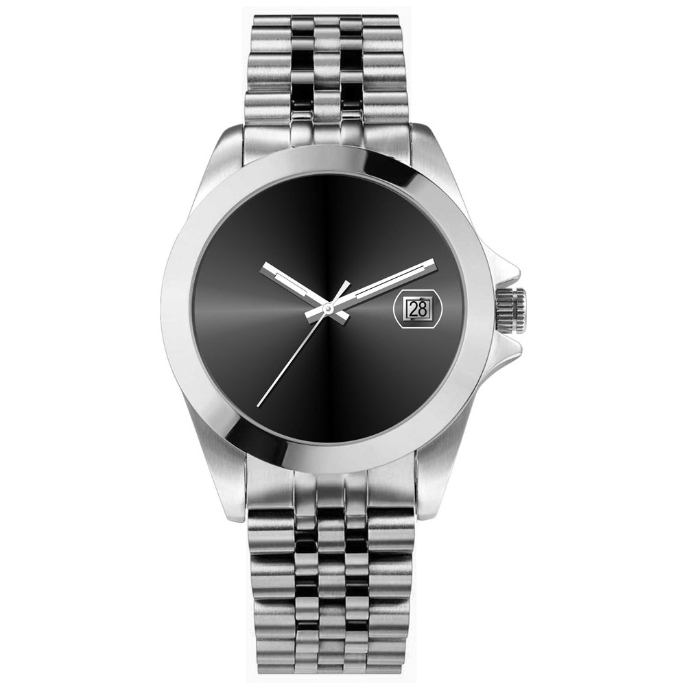 USWEL Personalized Watch, 39mm Siliver Black